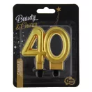 Arany 40-es Gold tortagyertya, számgyertya