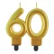 Arany 60-as Gold tortagyertya, számgyertya
