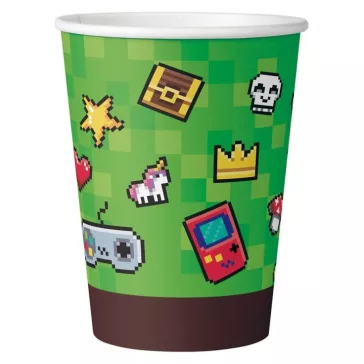 Játék Game On Green papír pohár 6 db-os 200 ml