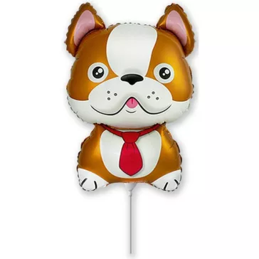 Kutyás Bulldog Brown fólia lufi 36 cm (WP)