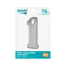 Ezüst 1-es Silver szám fólia lufi 76 cm Ezüst 1-es Silver szám fólia lufi 76 cm