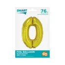 Arany 0-ás Gold szám fólia lufi 76 cm Arany 0-ás Gold szám fólia lufi 76 cm