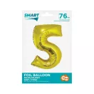 Arany 5-ös Gold szám fólia lufi 76 cm Arany 5-ös Gold szám fólia lufi 76 cm
