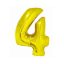 Arany 4-es Gold szám fólia lufi 76 cm
