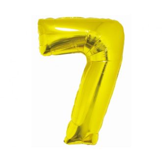 Arany 7-es Gold szám fólia lufi 76 cm