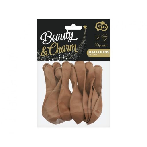 Caramel Pastel léggömb, lufi 10 db-os 12 inch (30 cm)