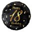 Happy Birthday 18 B&C Gold fólia lufi 36 cm
