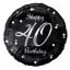Happy Birthday 40 B&C Silver fólia lufi 36 cm