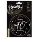 Happy Birthday 40 B&C Silver fólia lufi 36 cm Happy Birthday 40 B&C Silver fólia lufi 36 cm