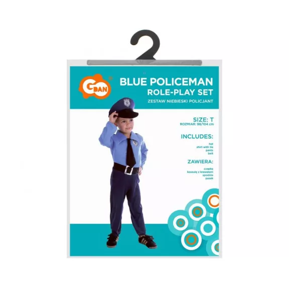Rendőr Blue jelmez 92/104 cm