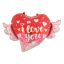 I love You Wings fólia lufi 68 cm
