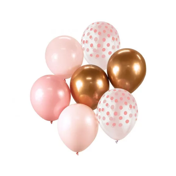 Színes Pink-Copper léggömb, lufi szett 7 db-os 30cm (12 inch) Színes Pink-Copper léggömb, lufi szett 7 db-os 30cm (12 inch)
