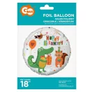 Krokodil Happy Birthday Crocodile Party fólia lufi 36 cm Krokodil Happy Birthday Crocodile Party fólia lufi 36 cm