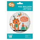 Tigris Happy Birthday Tiger fólia lufi 36 cm Tigris Happy Birthday Tiger fólia lufi 36 cm