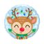 Rénszarvas Reindeer Karácsonyi fólia lufi 46 cm