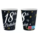 Happy Birthday 18 B&C papír pohár 6 db-os 200 ml Happy Birthday 18 B&C papír pohár 6 db-os 200 ml