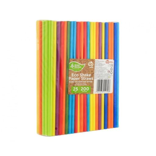 Színes Rainbow Colours papír szívószál 200 db-os