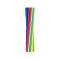 Színes Rainbow papír szívószál 24 db-os