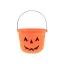 Halloween Tök Happy cukorka gyűjtő vödör 18x15 cm