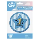 Első születésnap Blue fólia lufi 36 cm Első születésnap Blue fólia lufi 36 cm