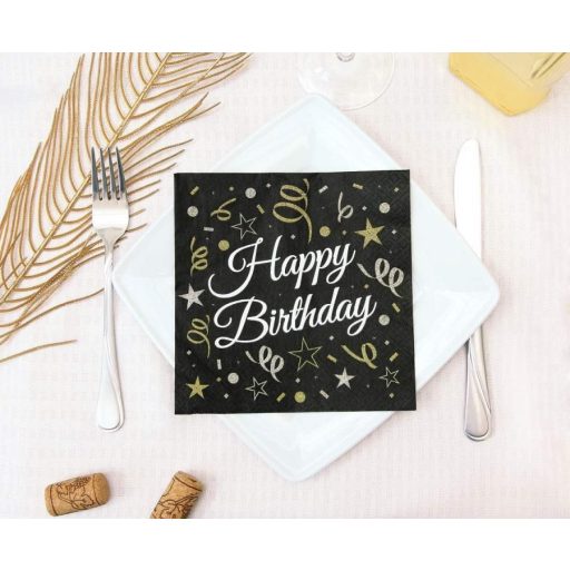 Happy Birthday B&C szalvéta 20 db-os 33x33 cm
