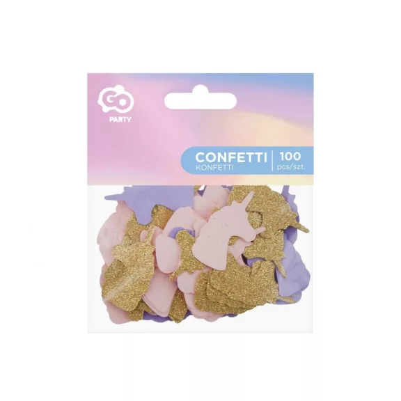 Unikornis Form konfetti 100 db-os