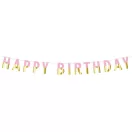 Rózsaszín Pink Gold Happy Birthday papír felirat 160 cm