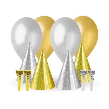 Gold-Silver, Arany-Ezüst party szett 12 db-os