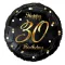 Happy Birthday 30 B&C Gold fólia lufi 36 cm