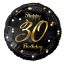 Happy Birthday 30 B&C Gold fólia lufi 36 cm