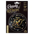 Happy Birthday 50 B&C Gold fólia lufi 36 cm Happy Birthday 50 B&C Gold fólia lufi 36 cm