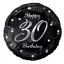 Happy Birthday 30 B&C Silver fólia lufi 36 cm