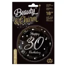Happy Birthday 30 B&C Silver fólia lufi 36 cm Happy Birthday 30 B&C Silver fólia lufi 36 cm