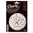 Happy Birthday 30 B&C White fólia lufi 36 cm Happy Birthday 30 B&C White fólia lufi 36 cm