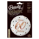 Happy Birthday 60 B&C White fólia lufi 36 cm Happy Birthday 60 B&C White fólia lufi 36 cm