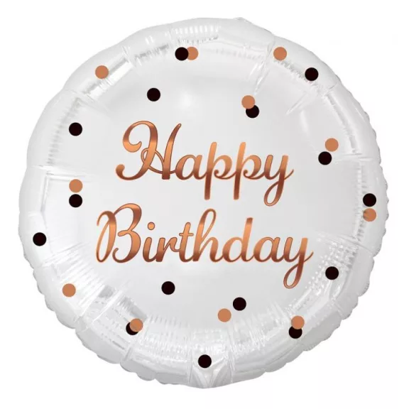 Happy Birthday B&C White fólia lufi 36 cm Happy Birthday B&C White fólia lufi 36 cm