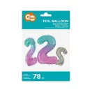 Űr 2-es Space szám fólia lufi 78 cm