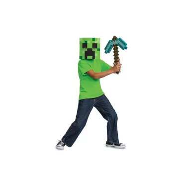 Minecraft Green csákány és maszk szett