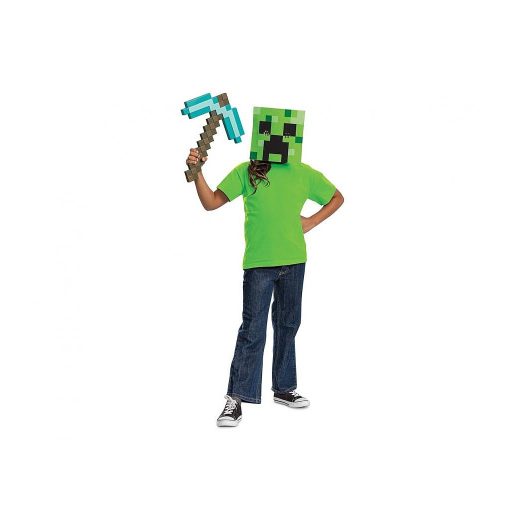 Minecraft Green csákány és maszk szett