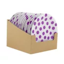 Pöttyös Lavender Polka Dots papírtányér 6 db-os 18 cm