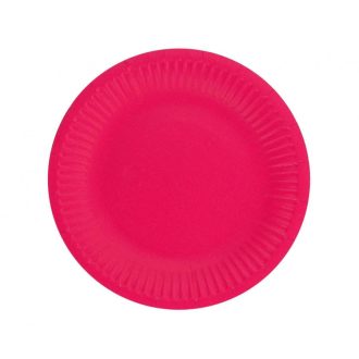 Bíborvörös Solid Magenta papírtányér 6 db-os 18 cm