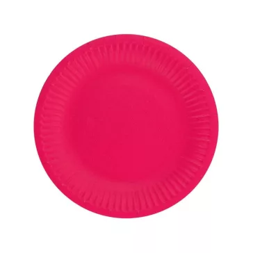 Bíborvörös Solid Magenta papírtányér 6 db-os 18 cm
