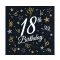 Happy Birthday 18 B&C szalvéta 20 db-os 33x33 cm