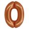 Réz 0-ás Copper szám fólia lufi 76 cm
