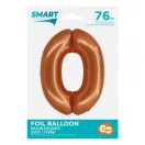 Réz 0-ás Copper szám fólia lufi 76 cm