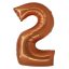 Réz 2-es Copper szám fólia lufi 76 cm