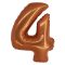Réz 4-es Copper szám fólia lufi 76 cm