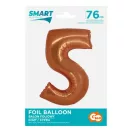 Réz 5-ös Copper szám fólia lufi 76 cm Réz 5-ös Copper szám fólia lufi 76 cm