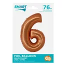 Réz 6-os Copper szám fólia lufi 76 cm Réz 6-os Copper szám fólia lufi 76 cm