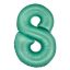 Menta 8-as Mint Mat szám fólia lufi 76 cm